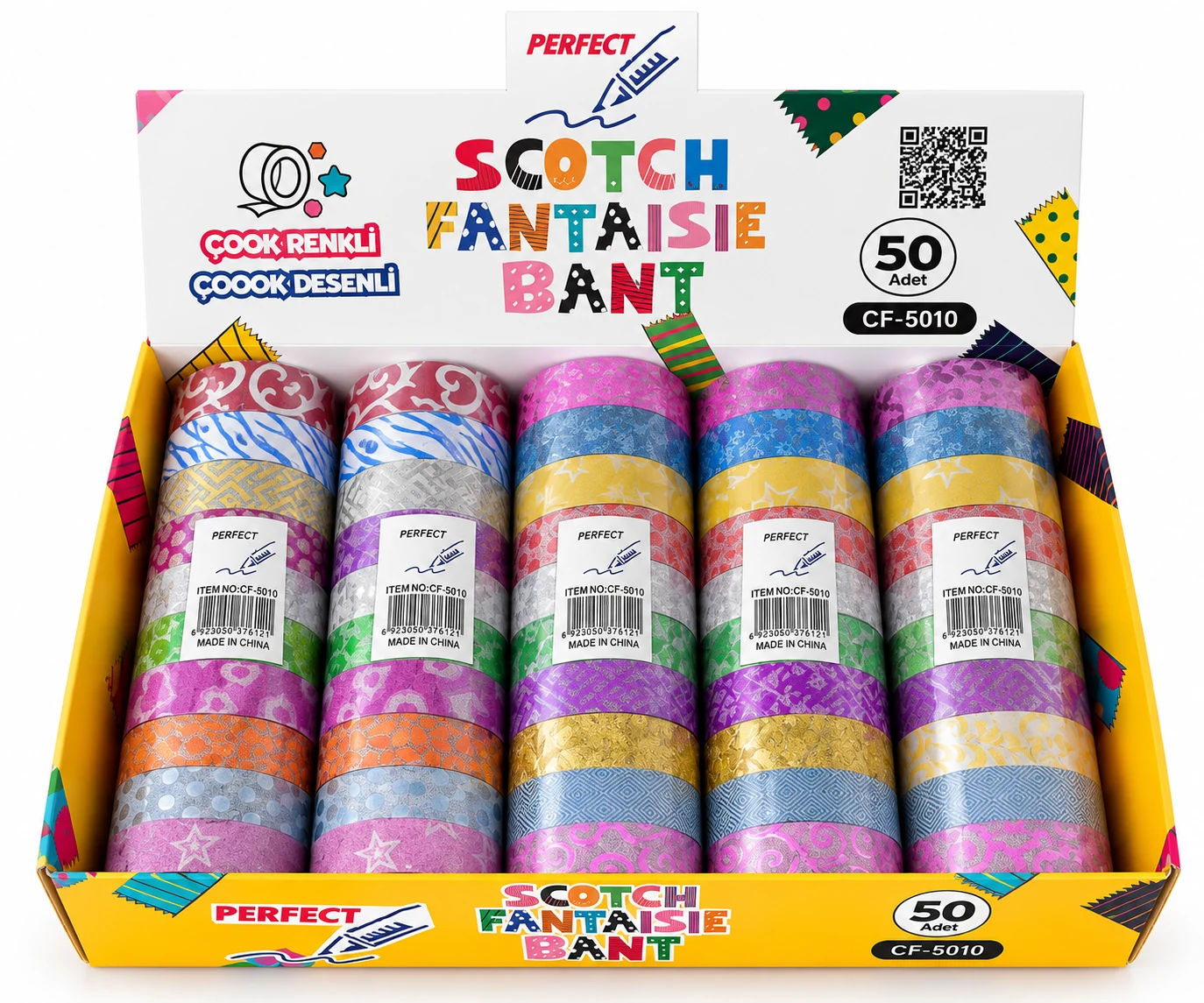 PERFECT SCOTCH FANTAISIE DESENLİ BANT (12'Lİ) / 5 / 300 - YS-CF5010