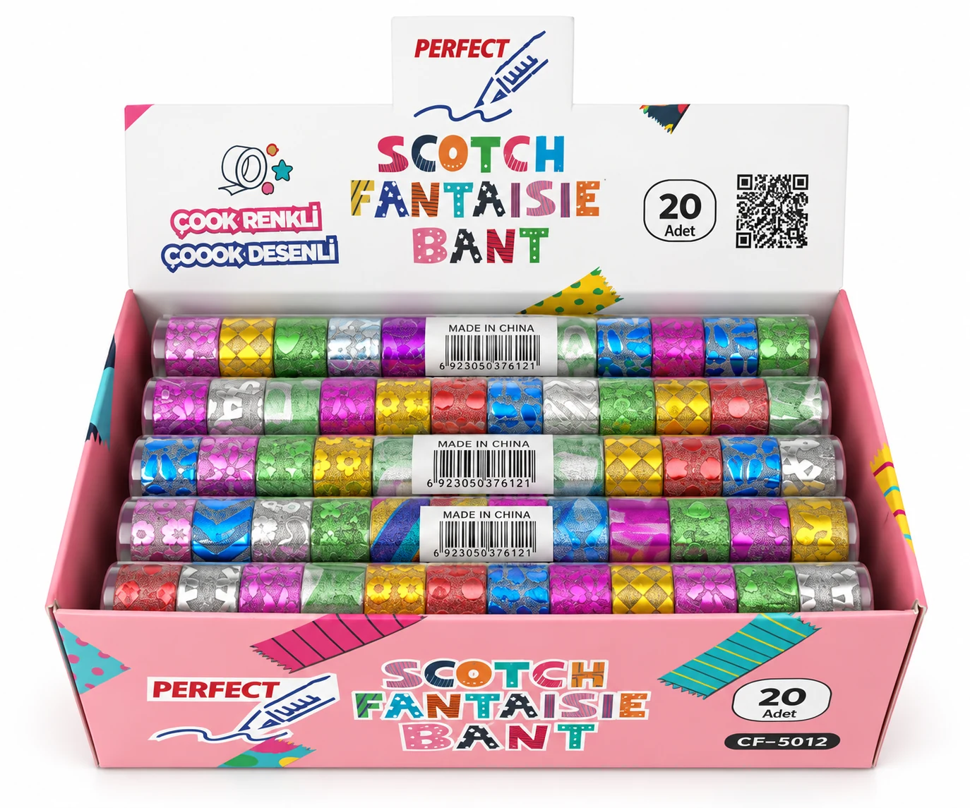 PERFECT SCOTCH FANTAISIE DESENLİ MİNİ BANT (12'Lİ) 20 / 1200 - YS-CF5012