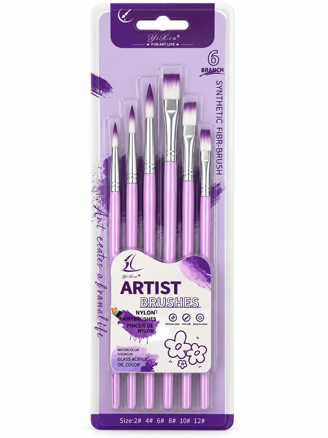 ARTIST COLORFUL BRUSH BOYA FIRÇASI (6'LI SET) / 24 / 144 - YS-H1B
