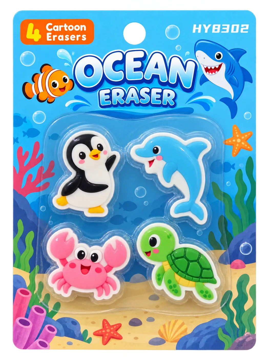 PERFECT 4'LÜ OCEAN SİLGİ / 30 / 360 - YS-HY8302